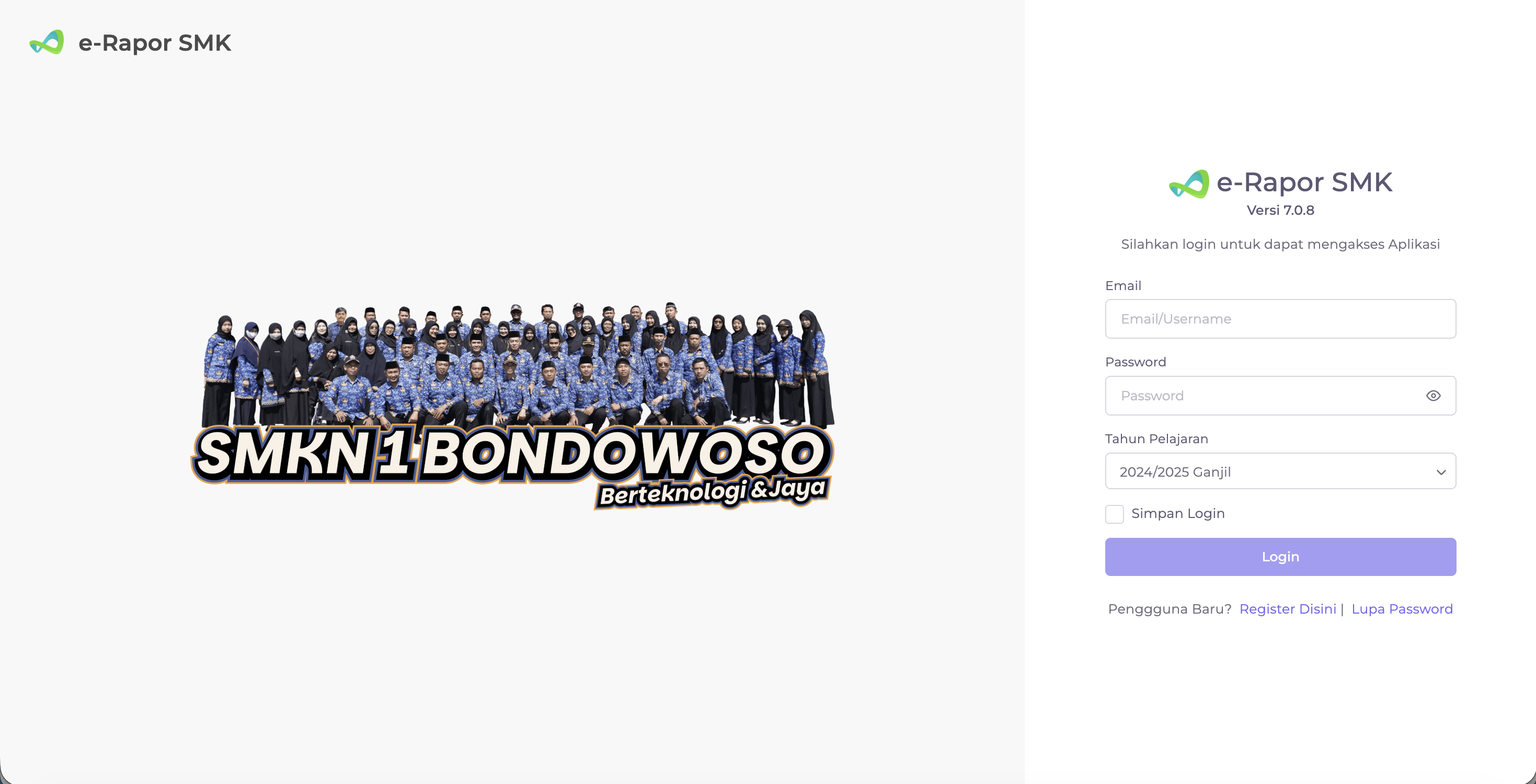 E-Raport SMK SMKN 1 BONDOWOSO